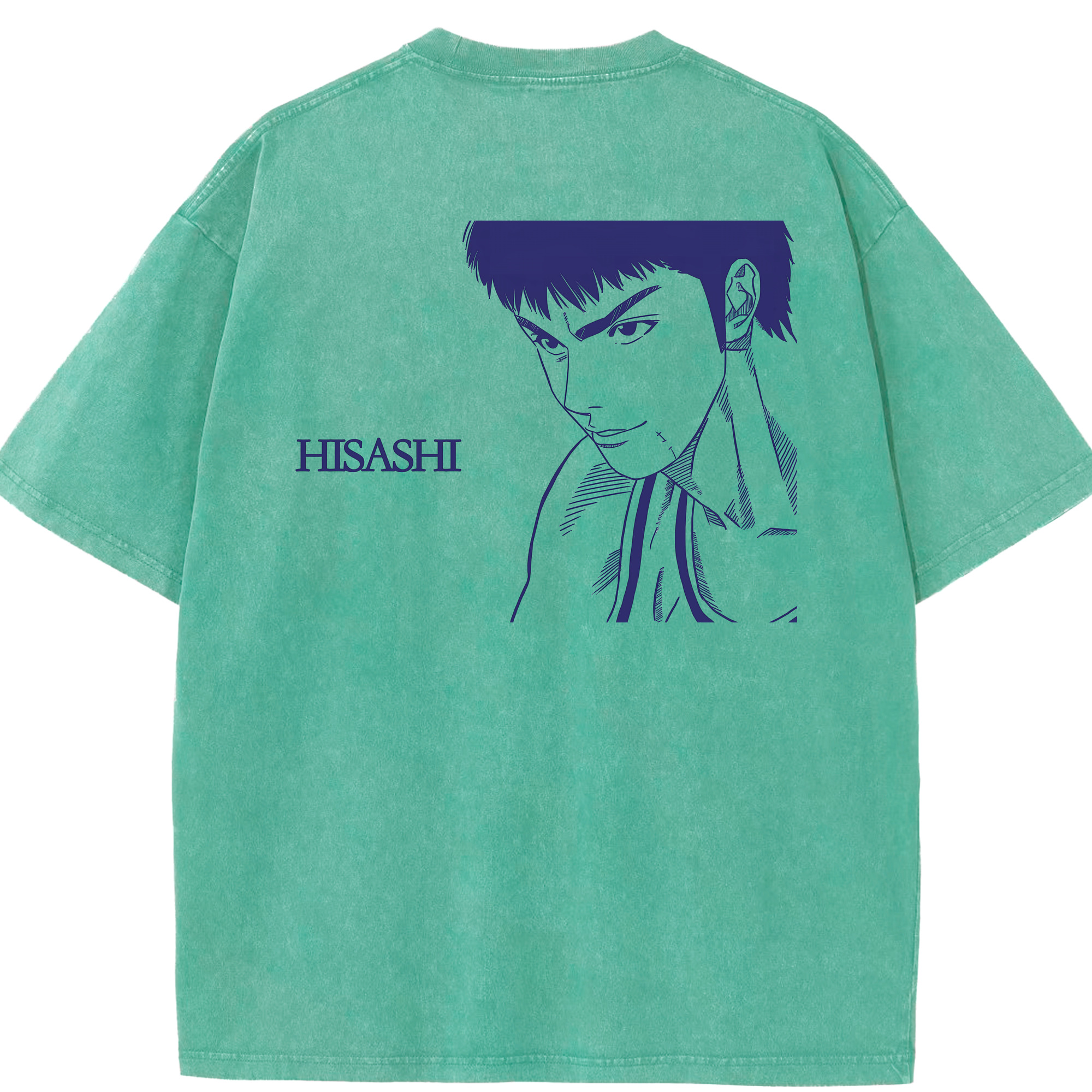 （画像用） SLAM DUNK／スラムダンク 綿100% ヴィンテージ風 半袖Tシャツ（背面プリント）
